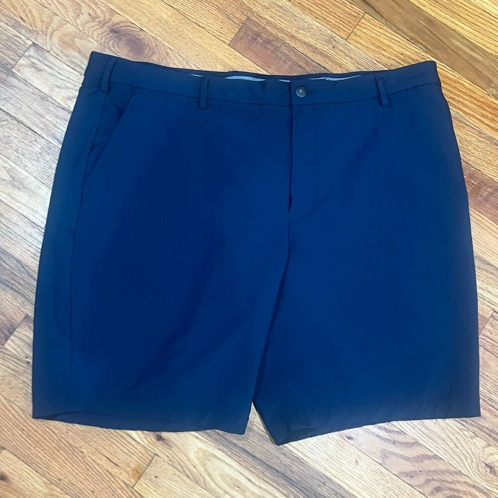 IZOD Golf Performance Shorts Mens 42W Navy Blue Swing Flex Moisture Wicking 9"